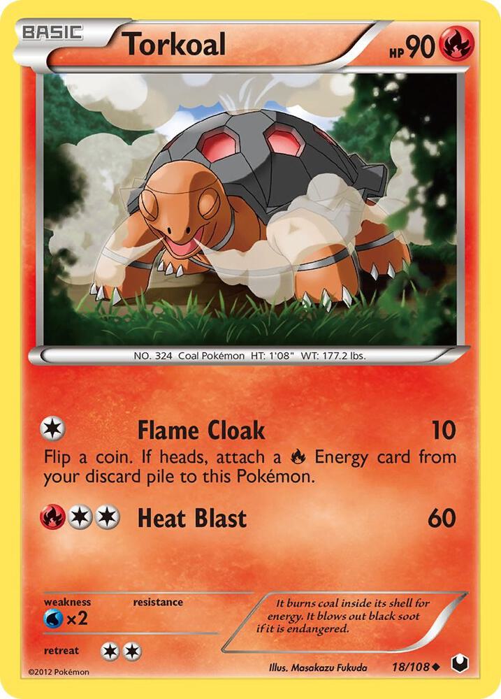 Torkoal 18/108 card from Dark Explorers