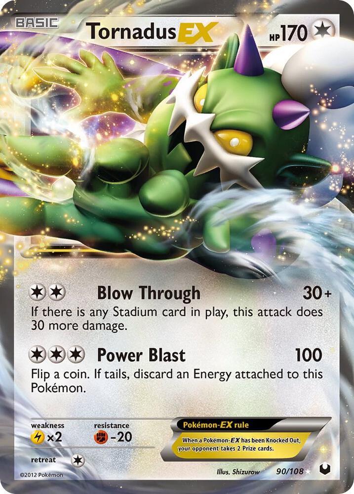 Tornadus EX 90/108 card from Dark Explorers