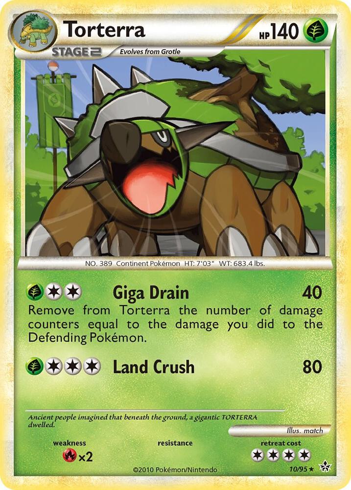 Torterra 10/95 card from Unleashed