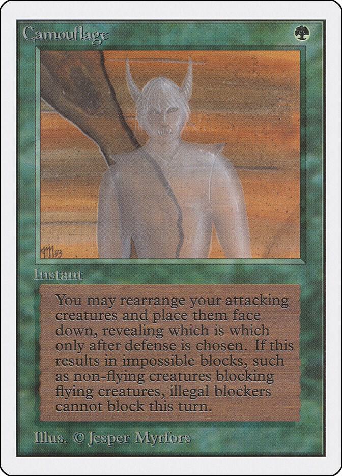 Camouflage card from Unlimited Edition
