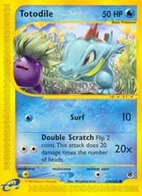 Totodile (134) 134/165 card from Expedition