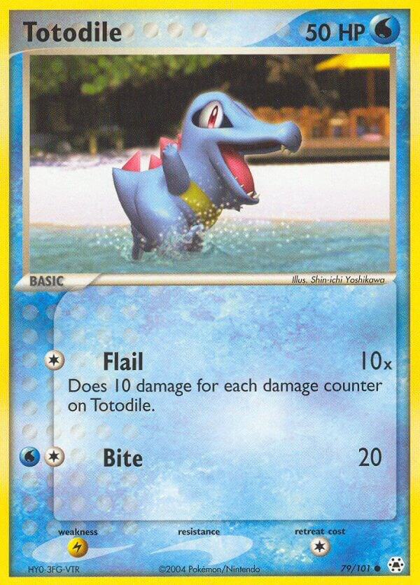 Totodile 79/101 card from Hidden Legends
