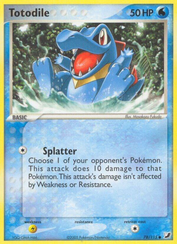 Totodile 78/115 card from Unseen Forces