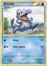 Totodile (#14) 14/30 card from HGSS Trainer Kit: Gyarados & Raichu