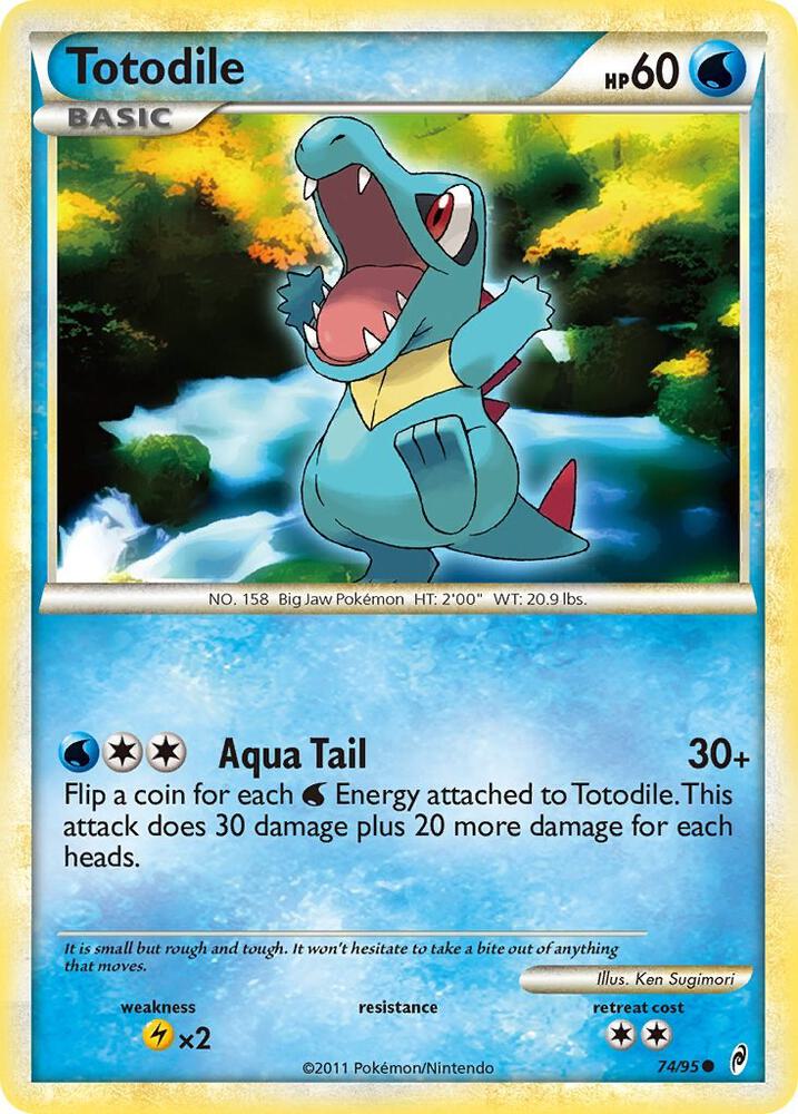Totodile 74/95 card from Call of Legends