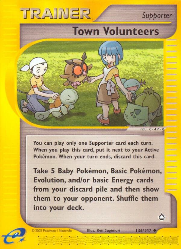 Town Volunteers 136/147 card from Aquapolis