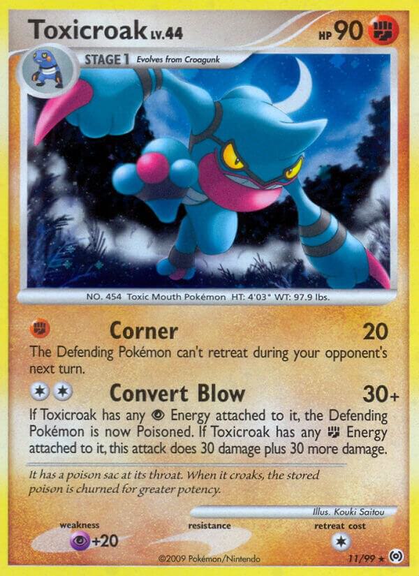 Toxicroak 11/99 card from Arceus
