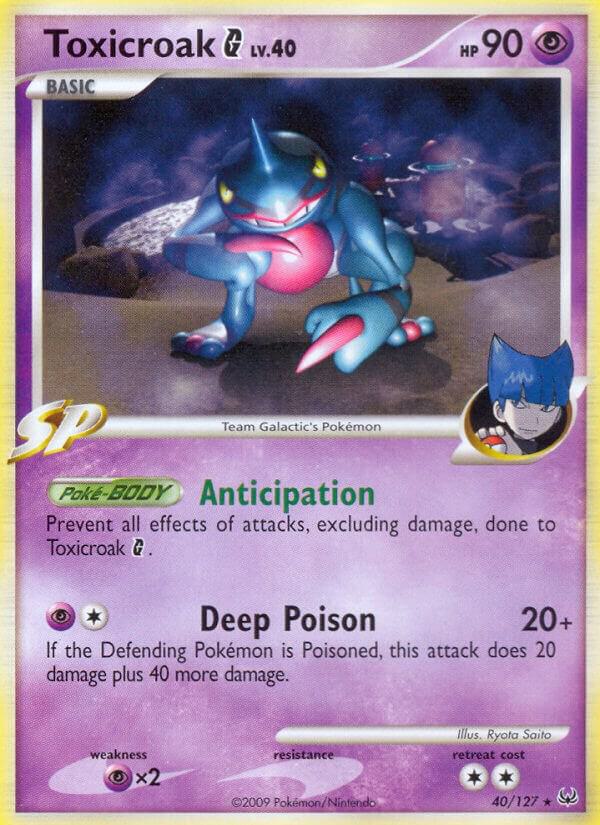 Toxicroak G 40/127 card from Platinum