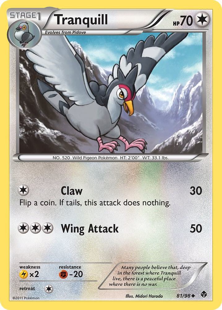 Tranquill 81/98 card from Emerging Powers