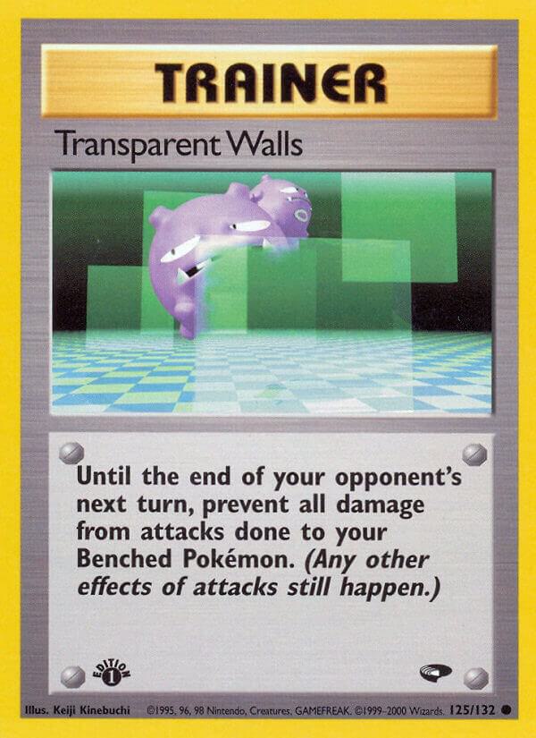Transparent Walls 125/132 card from Gym Challenge