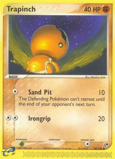Trapinch 82/100 card from Sandstorm