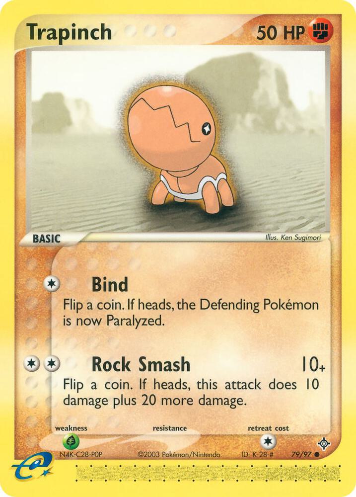Trapinch 79/97 card from Dragon