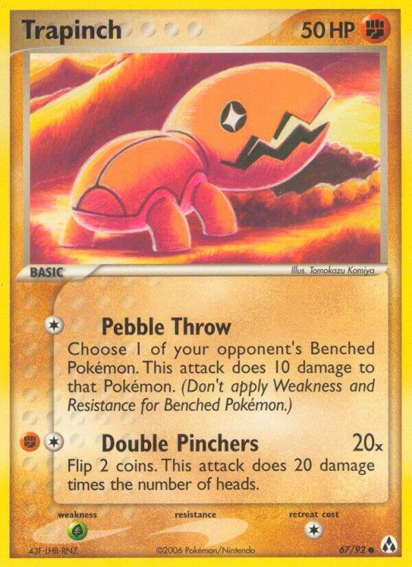 Trapinch 67/92 card from Legend Maker