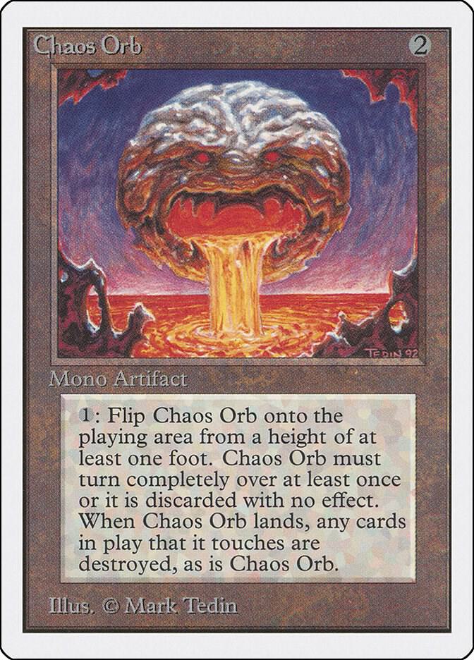 Chaos Orb card from Unlimited Edition