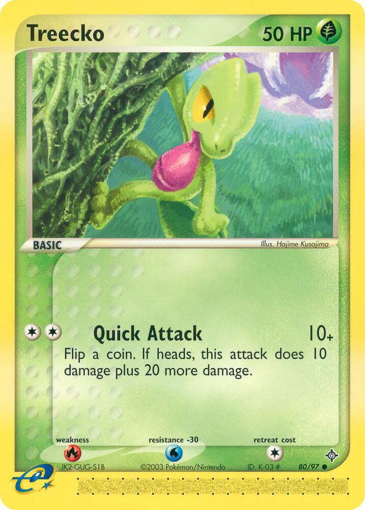 Treecko 80/97 card from Dragon