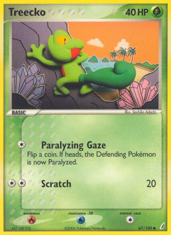 Treecko 67/100 card from Crystal Guardians