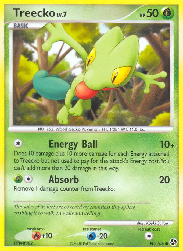 Treecko 90/106 card from Great Encounters