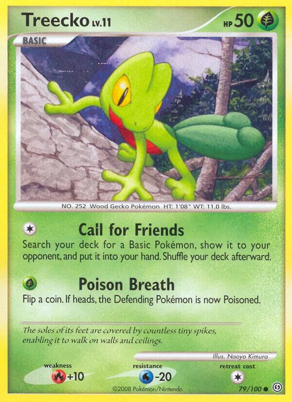 Treecko 79/100 card from Stormfront