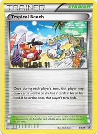 Tropical Beach (Worlds 11) BW28 card from Black and White Promos