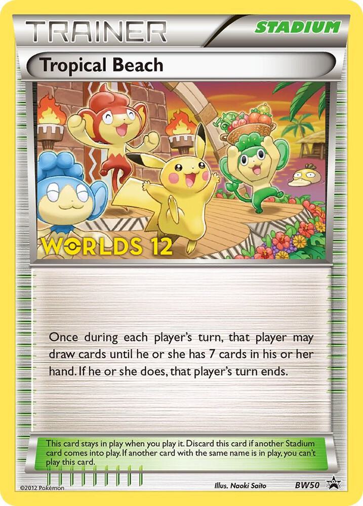 Tropical Beach (Worlds 12) BW50 card from Black and White Promos