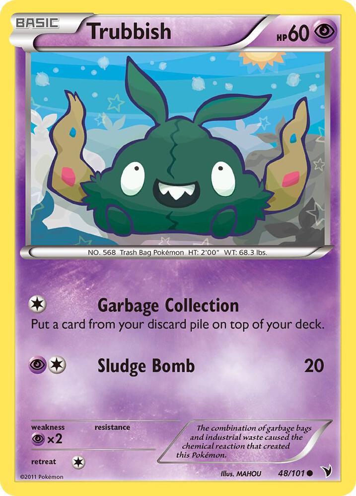 Trubbish 48/101 card from Noble Victories