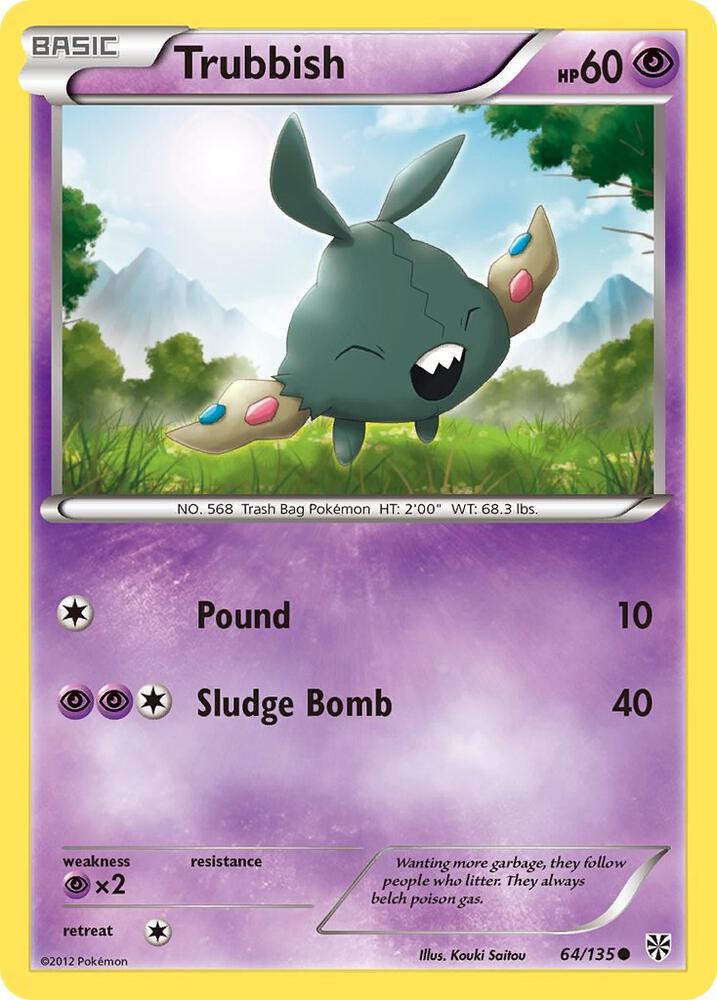 Trubbish (64) 64/135 card from Plasma Storm