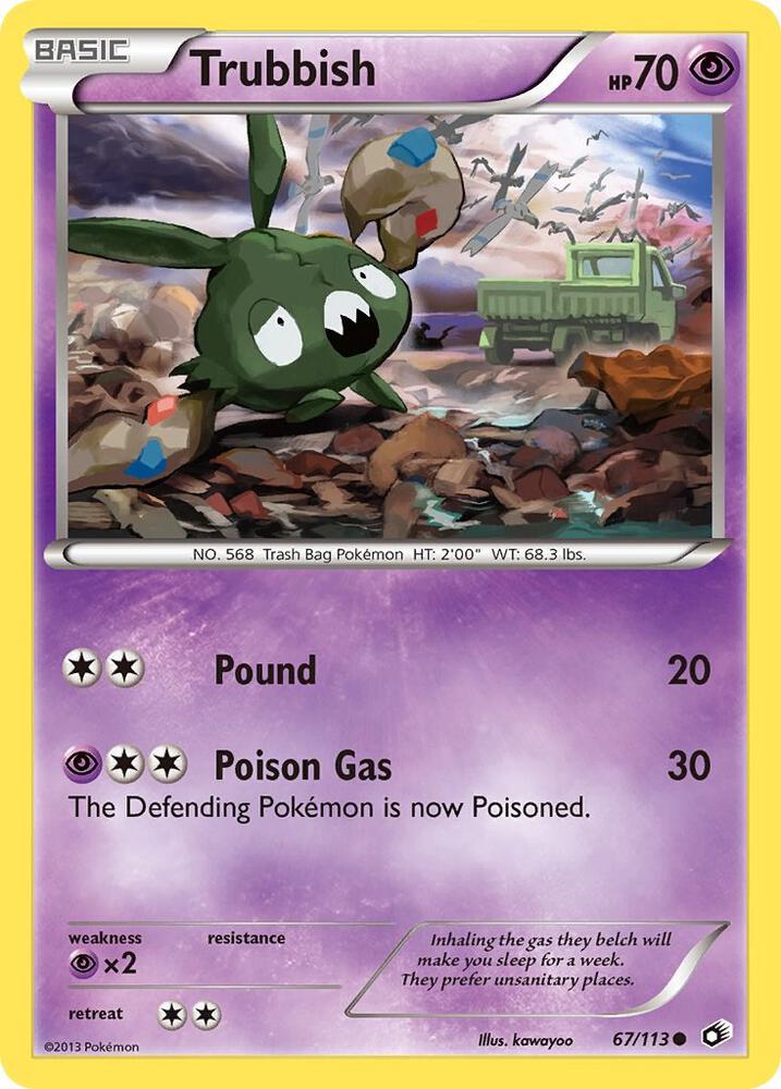 Trubbish 67/113 card from Legendary Treasures