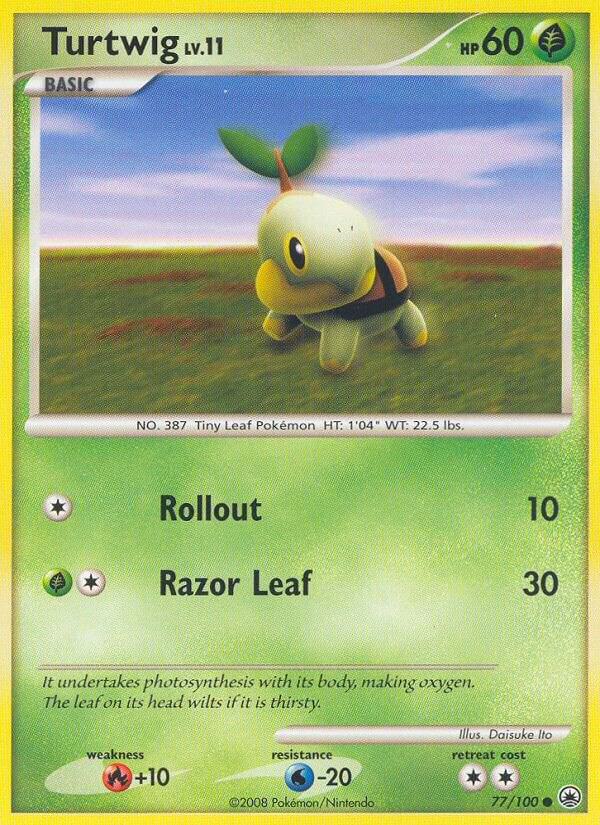 Turtwig (77) 77/100 card from Majestic Dawn