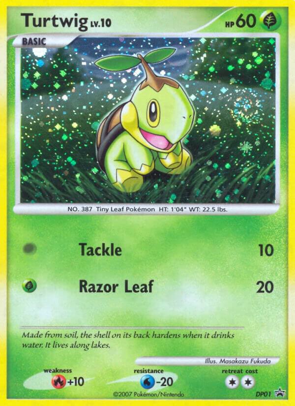 Turtwig DP01 card from Diamond and Pearl Promos