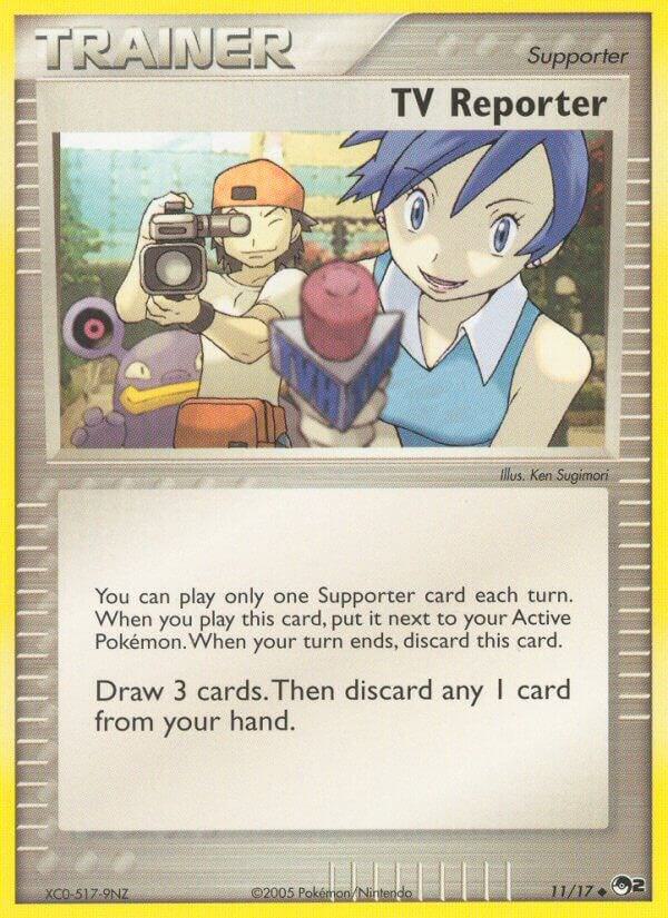 TV Reporter 011/017 card from POP Series 2