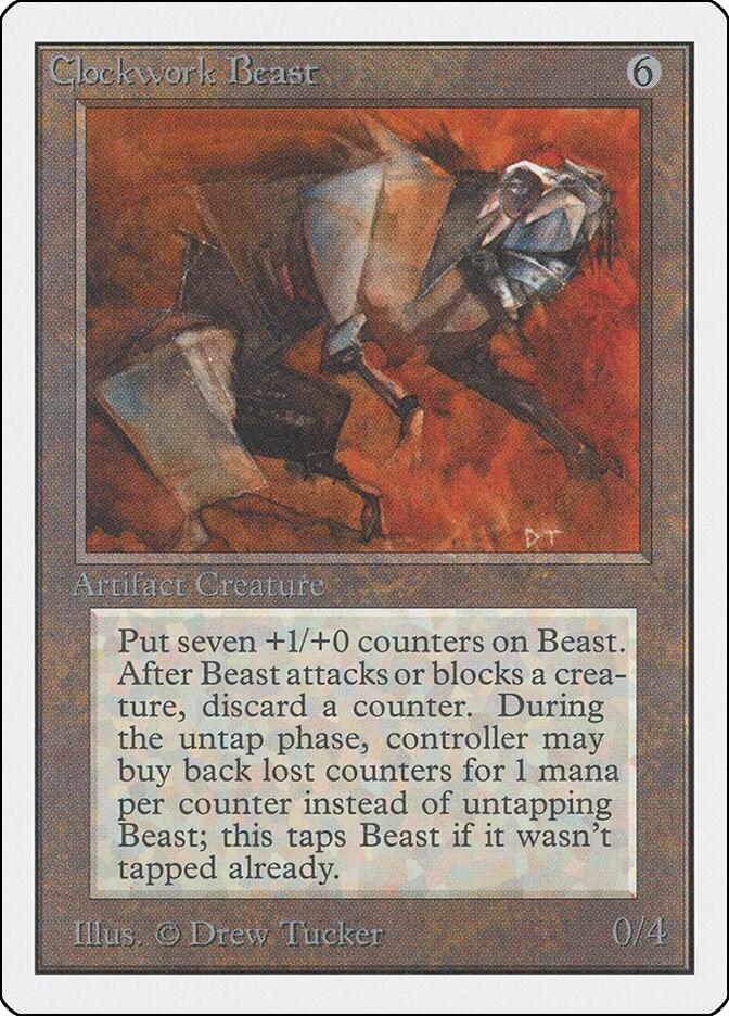 Clockwork Beast card from Unlimited Edition