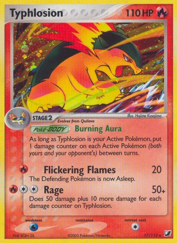 Typhlosion 17/115 card from Unseen Forces