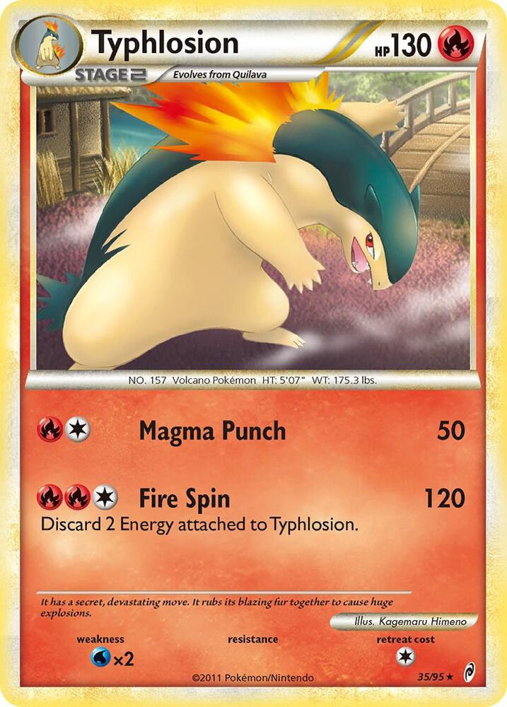Typhlosion 35/95 card from Call of Legends