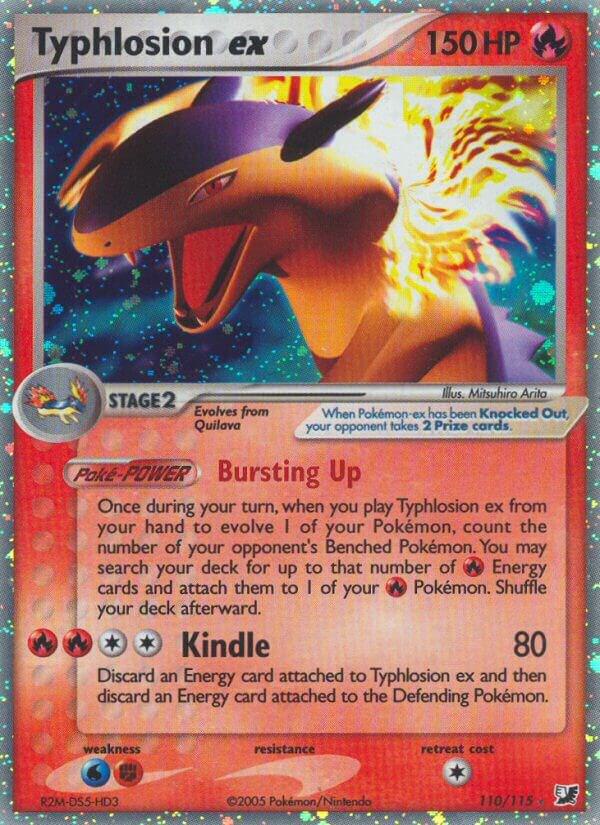 Typhlosion ex 110/115 card from Unseen Forces