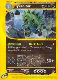 Tyranitar (66) 066/165 card from Expedition