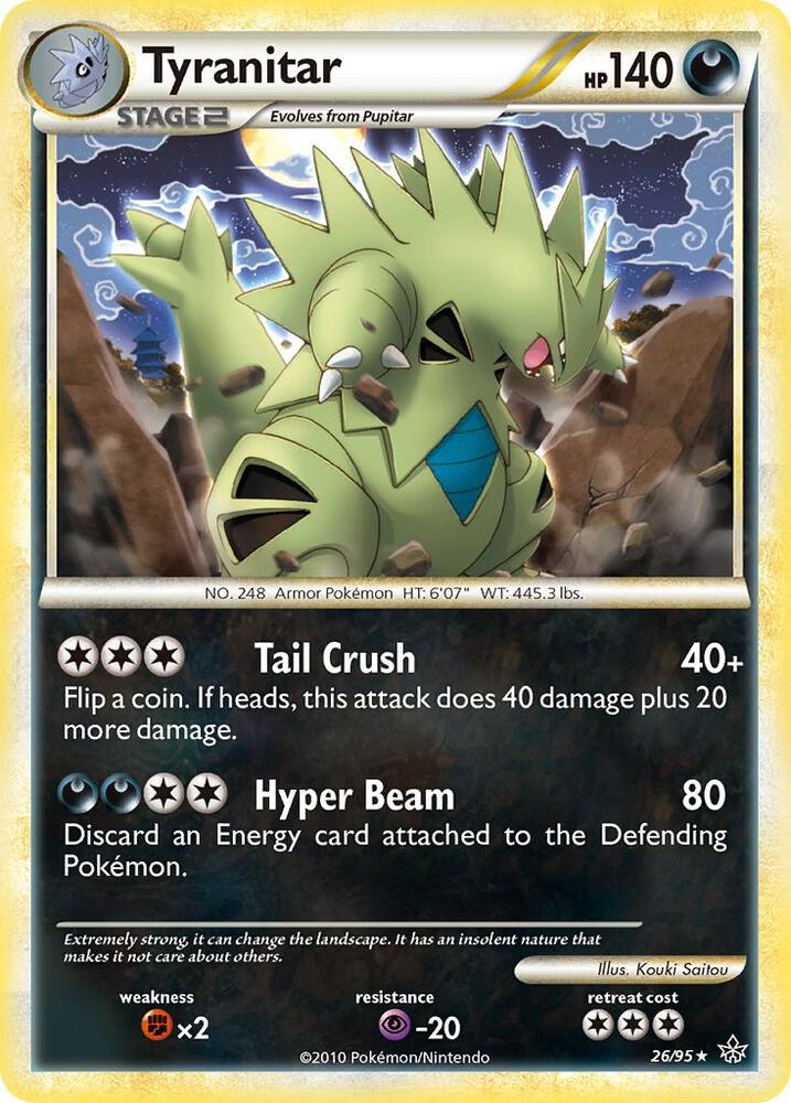 Tyranitar 26/95 card from Unleashed