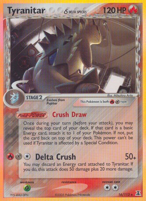 Tyranitar (Delta Species) 16/113 card from Delta Species