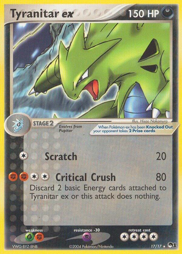 Tyranitar ex (Holo) 017/017 card from POP Series 1