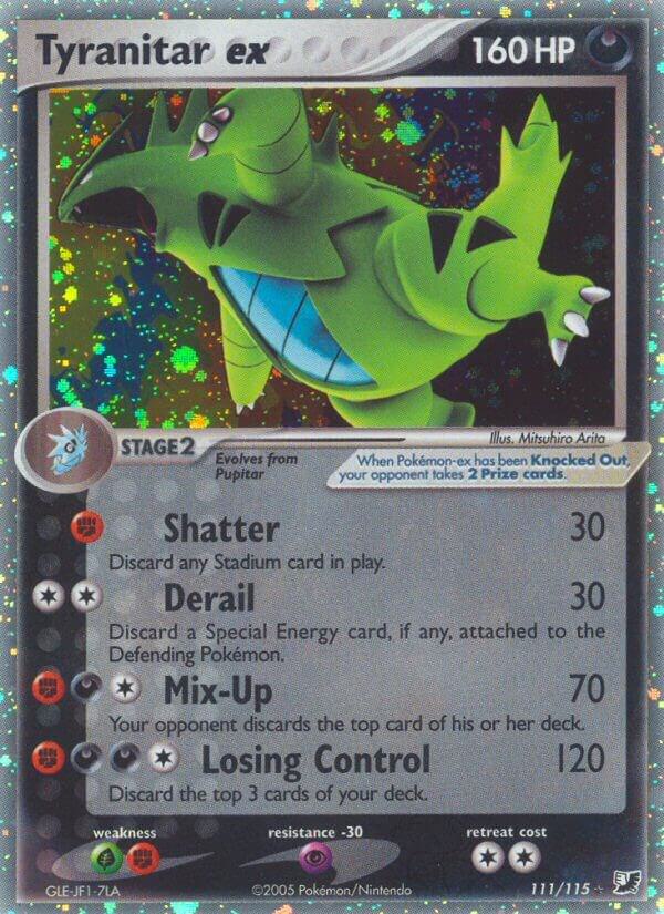 Tyranitar ex 111/115 card from Unseen Forces