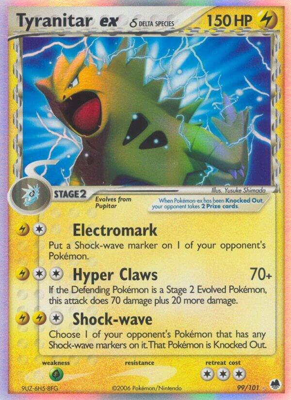 Tyranitar ex (Delta Species) 99/101 card from Dragon Frontiers