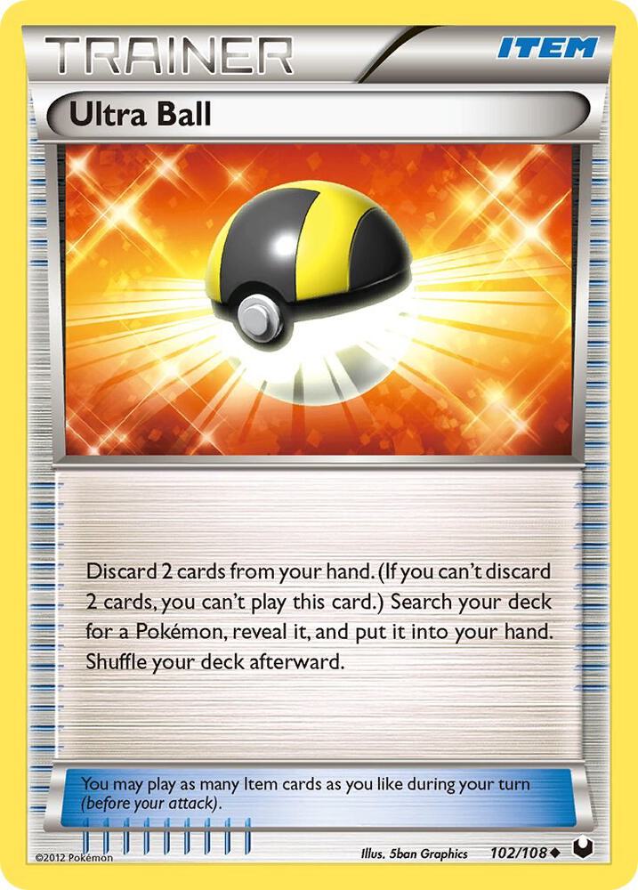 Ultra Ball 102/108 card from Dark Explorers