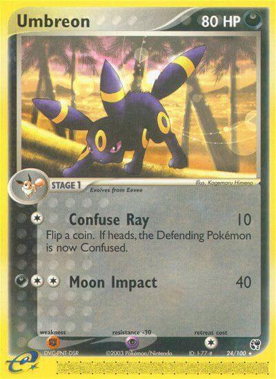 Umbreon 24/100 card from Sandstorm