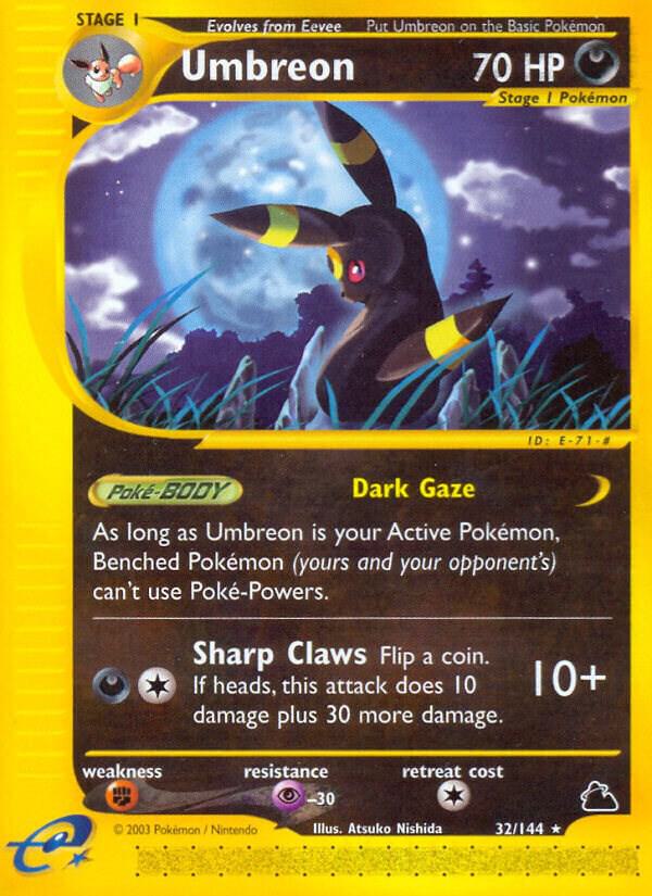 Umbreon (32) 032/144 card from Skyridge