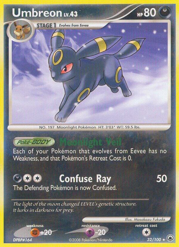 Umbreon 32/100 card from Majestic Dawn