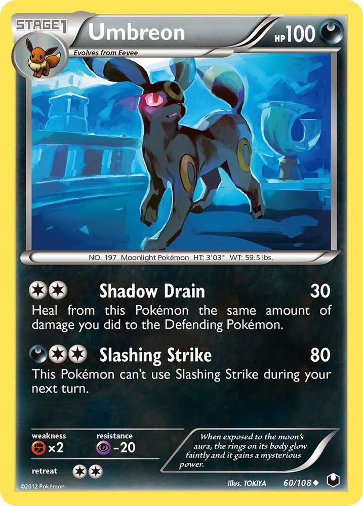 Umbreon (60) 60/108 card from Dark Explorers