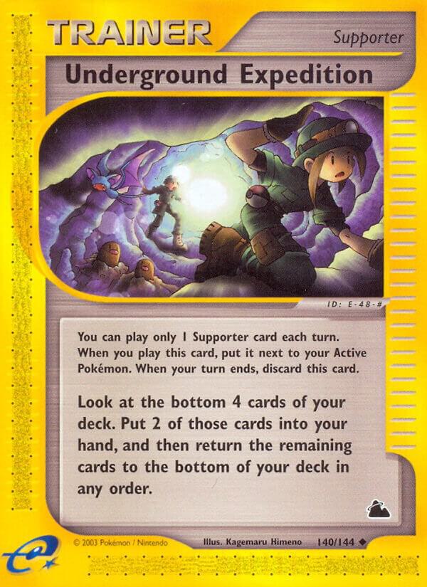 Underground Expedition 140/144 card from Skyridge