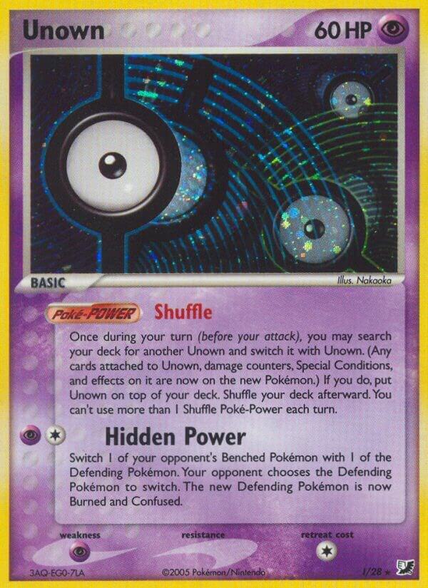 Unown (I) I/28 card from Unseen Forces