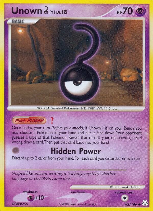 Unown (?) 82/146 card from Legends Awakened