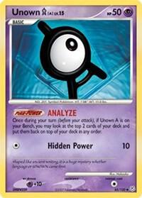 Unown [A] 65/130 card from Diamond and Pearl
