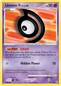 Unown [D] 68/130 card from Diamond and Pearl